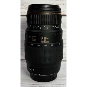 Quantaray 70-300mm f4-5.6 LDO Macro Lens for Canon AF Mount Made in Japan